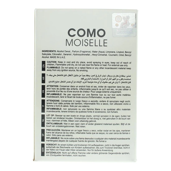 Maison Alhambra Como Moiselle Eau De Parfum 100ml