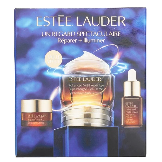 Estée Lauder Major Eye Impact Trio Repair + Brighten Skin Care Set: ANR Eye Supercharged Gel Cream + Repair Serum 3pcs