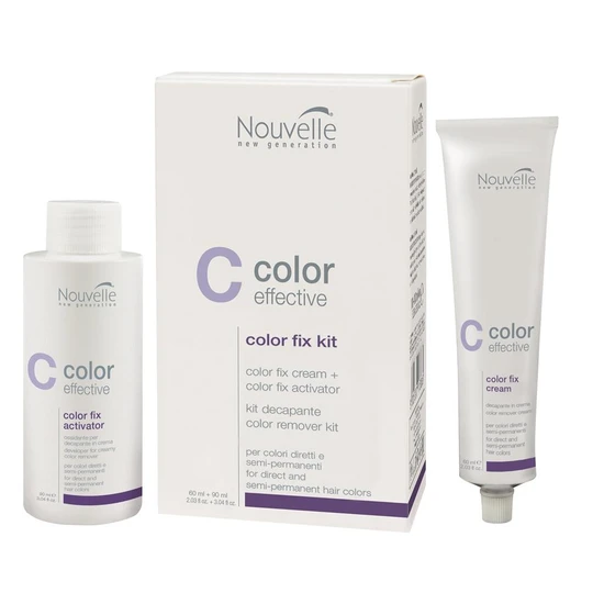 Nouvelle Colour Effective Colour Fix Kit Direct Semi Permanent Hair Colour Remover 60ml Plus 90ml