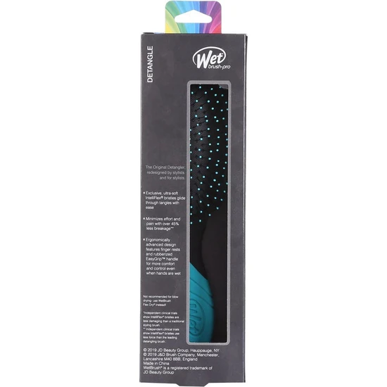 Wet Brush Pro Detangler Bob Pride Brush Aqua Teal
