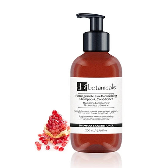 Dr Botanicals Classic Pomegranate 2-in-1 Nourishing Shampoo & Conditioner 200ml
