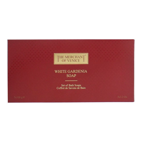 The Merchant of Venice White Gardenia Soap 3 x 100g