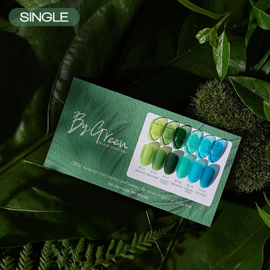 By Muse Tint Colour Gel Polish By Green Set (6 Colours)