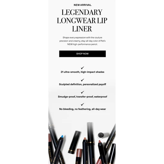 Pat McGrath Labs Legendary Longwear Lip Liner 1980 (Vivid Magenta)