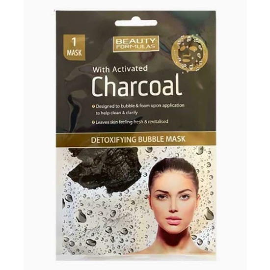 Beauty Formulas Detoxifying Bubble Mask With Activated Charcoal x1
