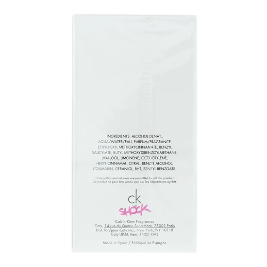 Calvin Klein CK One Shock For Her Eau De Toilette 100ml