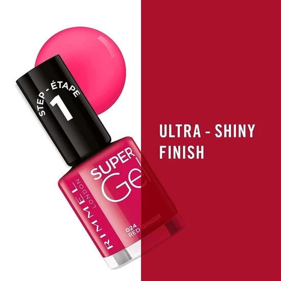 Rimmel Super Gel By Kate Nail Polish 024 Red Ginger