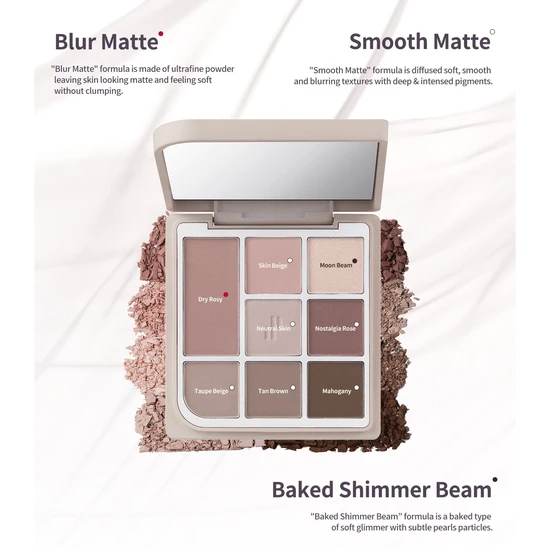 Heart Percent Dote On Mood Eye Palette 08 Neutral Muse Facets