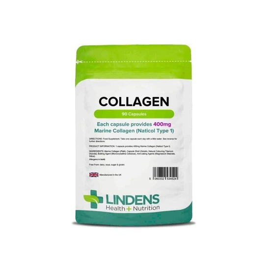 Lindens Marine Collagen 400mg Capsules 90 Capsules