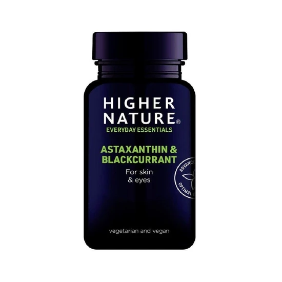 Higher Nature Astaxanthin & Blackcurrant 90 Capsules