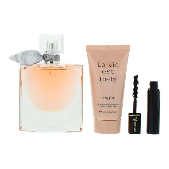 Lancôme Eau De Parfum Body Lotion + Mascara Gift Set 50ml