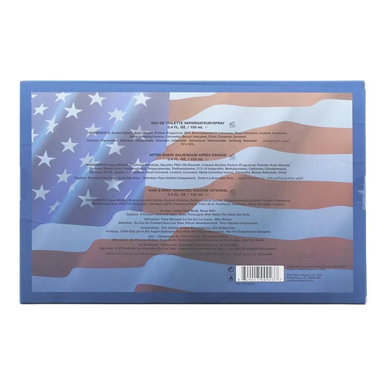Top Gun Rivet Gift Set 100ml Eau De Toilette + 100ml Shower Gel + 100ml Aftershave Balm