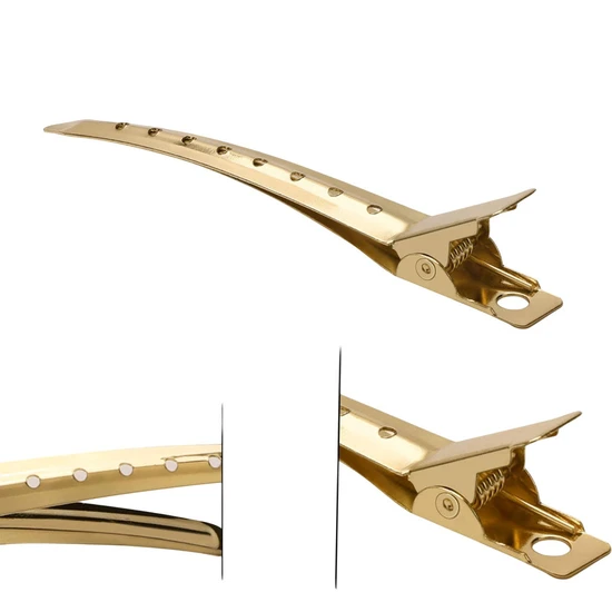 Magic Collection Salon Essentials Metal Gold Duck Bill Hair Clip 3114GOL