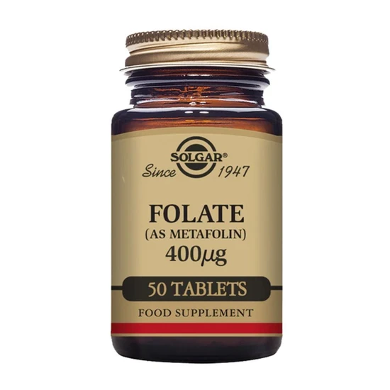 Solgar Folate 400ug Tablets 50 Tablets