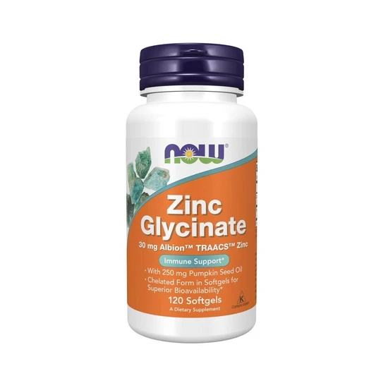 NOW Foods Zinc Glycinate Softgels 120