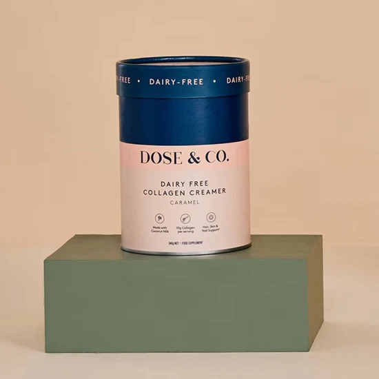 Dose & Co Dairy Free Collagen Creamer Caramel 340g