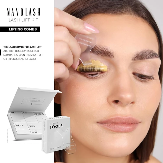 Nanolash Y Shape Lash Lift Comb 3 Pcs