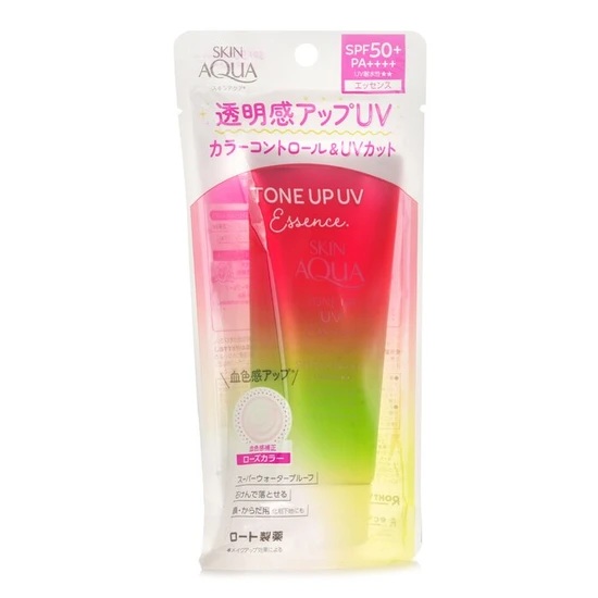 Rohto Skin Aqua Tone Up UV Essence Rose