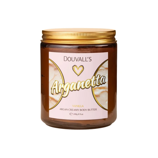 Douvall's Organic Creamy Argan Body Butter Limited Edition Nostalgia Range Argan Eight