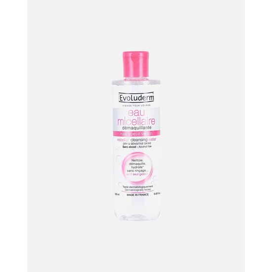 Evoluderm Sensitive Skin Micellar Cotton Extract Cleansing Water 750ml