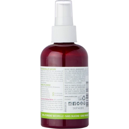 Biolage R.A.W. Frizz Control Styling Spray 180ml