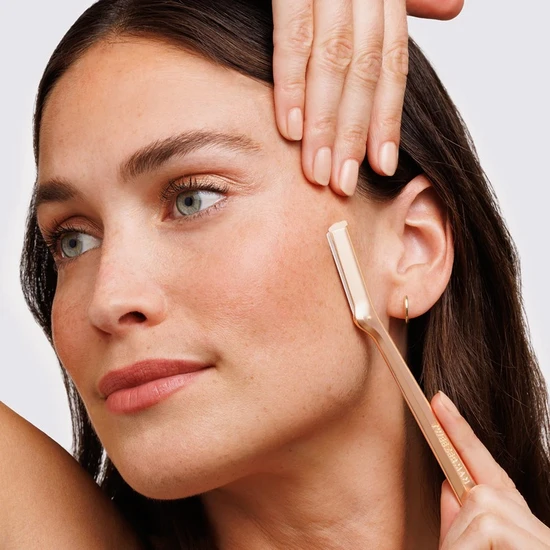 Tweezerman Facial Razor Rose Gold