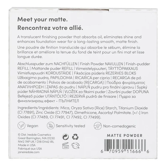 Jane Iredale Pure Matte Finish Powder 9.9g - Refill