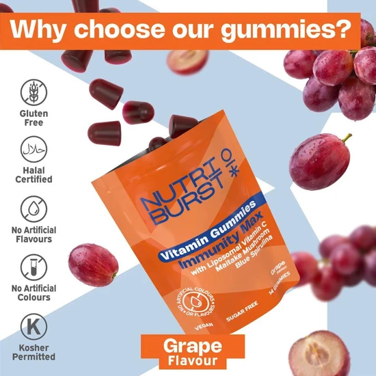 Nutriburst Immunity Max Vitamin Gummies 14 Gummies