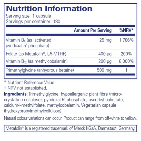 Pure Encapsulations Homocysteine Factors Capsules 180 Capsules