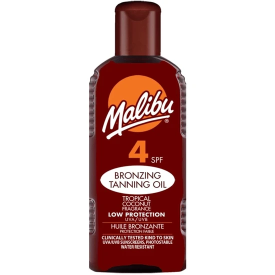 Malibu Bronzing Tanning Oil Tropical Coconut Fragrance SPF 4 100ml