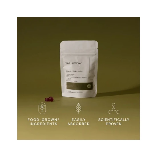 Wild Nutrition Food Grown Vitamin D Gummies 60 Gummies