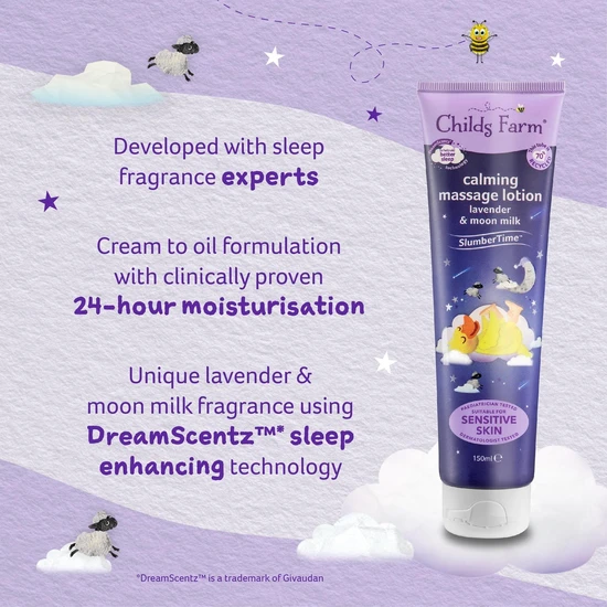 Childs Farm Slumber Time Lavender & Moon Milk Calming Massage Lotion 150ml