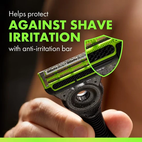 Gillette Labs Body + Intimate Replacement Blades 4 Pack