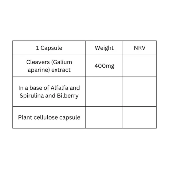 Viridian Cleavers 400mg Veg Caps 90