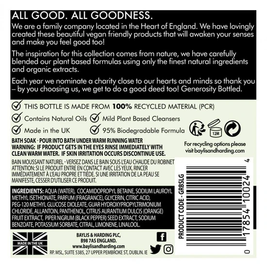 Baylis & Harding Goodness Lemongrass & Ginger Bath Soak 500ml
