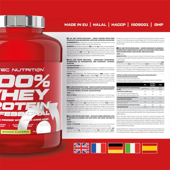 Scitec Nutrition SciTec 100% Whey Protein Professional 2350g-Banana