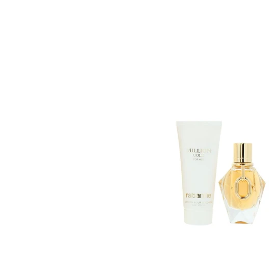 Paco Rabanne Million Gold For Her Gift Set 50ml EDP + 100ml Body Lotion