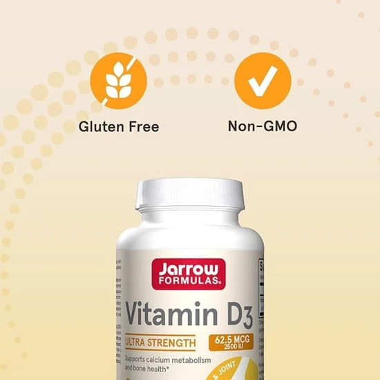 Jarrow Formulas Vitamin D3 2500iu Softgels 100