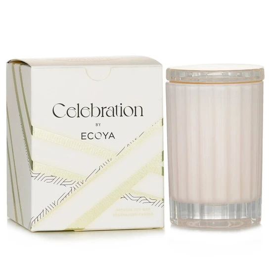 Ecoya Mini Celebration Candle White Musk & Warm Vanilla 80g