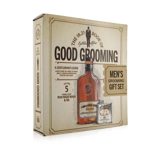 18.21 Man Made Book Of Good Grooming Gift Set Volume 5: Noble Oud 2pcs