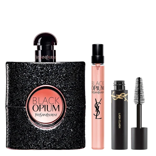 Yves Saint Laurent Black Opium Eau De Parfum Gift Set 50ml, 10ml & Mascara