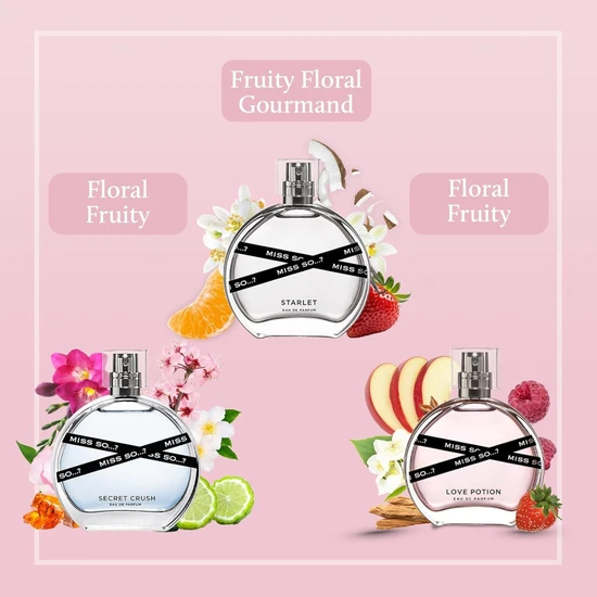 SO...? Miss SO...? Premium Eau De Parfum Gift Set 3 x 30ml