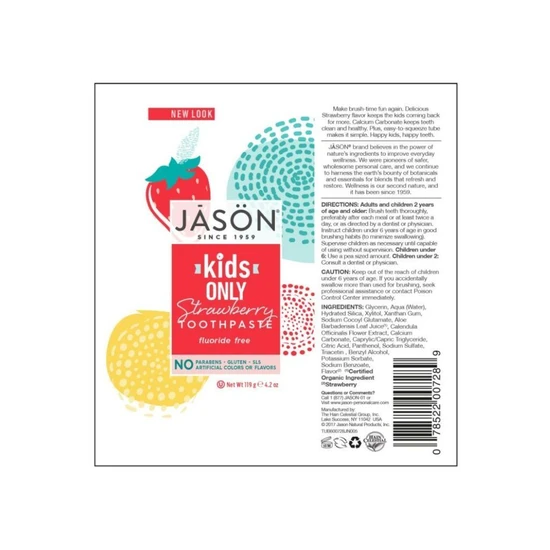 JASON Kids Strawberry Toothpaste 119g