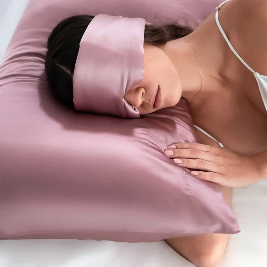 Drowsy Silk Pillowcase Damask Rose