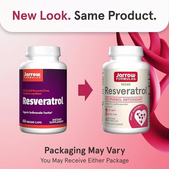 Jarrow Formulas Resveratrol 100mg - 60 Veggie Capsules