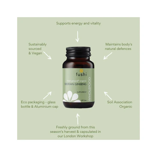 Fushi Organic Siberian Ginseng 60 Capsules