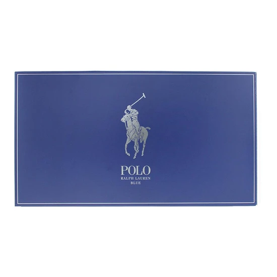 Ralph Lauren Polo Blue Gift Set: Eau De Toilette 125ml Eau De Toilette 40ml Shower Gel 50ml Aftershave Balm 50ml