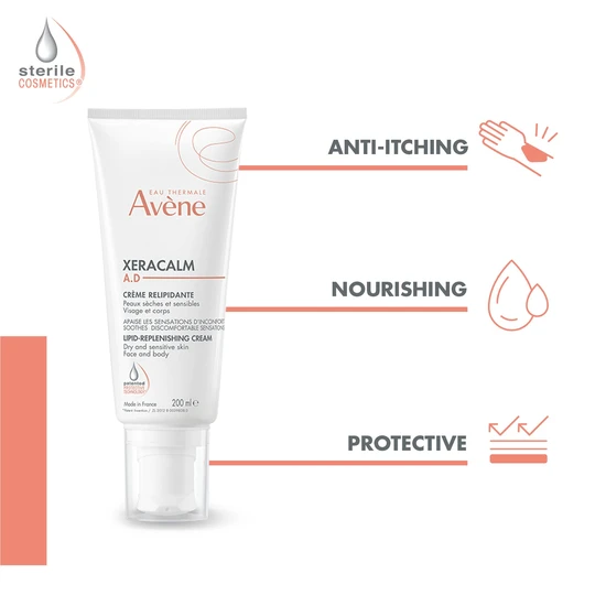 Avène XeraCalm A.D. Lipid-Replenishing Cream For Dry, Itchy Skin 200ml