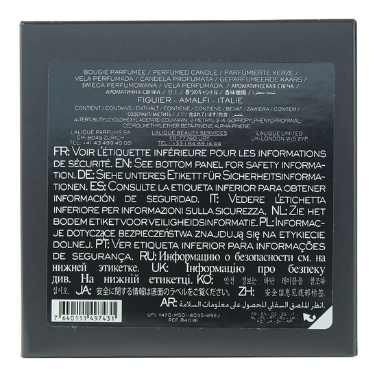 Lalique Figuier Amalfi Italie Candle 190g