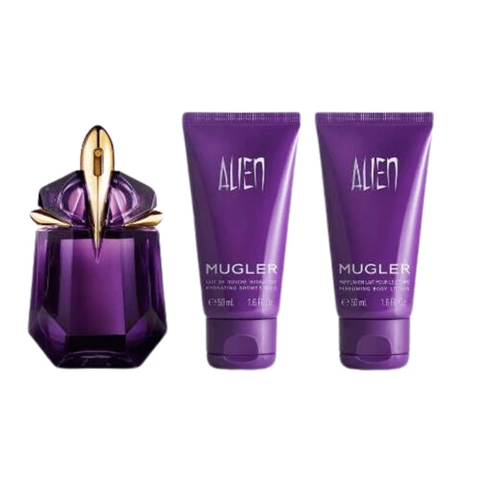 Mugler Alien Eau De Parfum Gift Set 30ml EDP + 50ml Shower Gel + 50ml Body Lotion